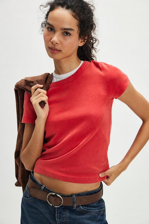 RACING RED ATLAS CREW TEE