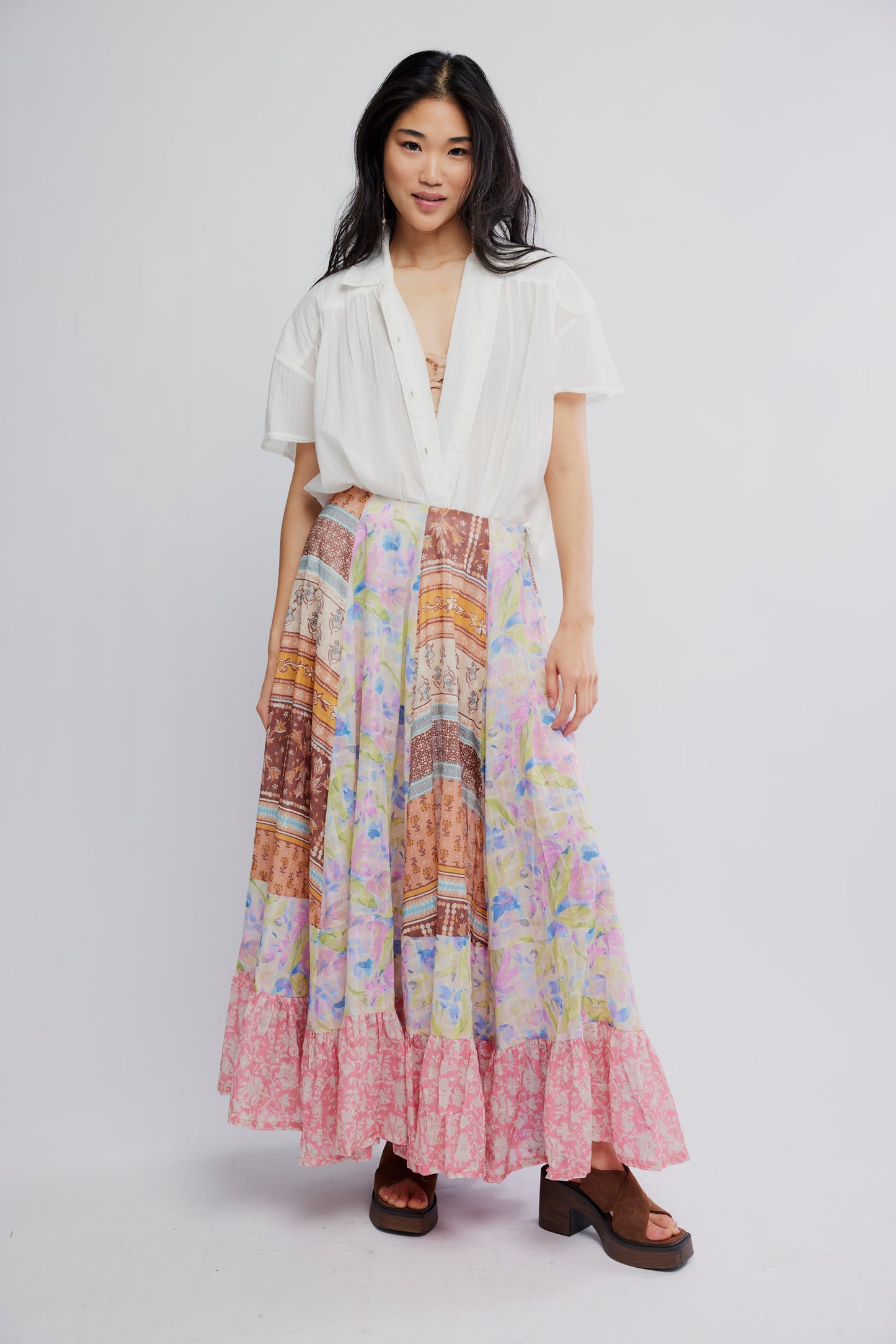 SANTA EULALIA PRINTED MAXI SKI