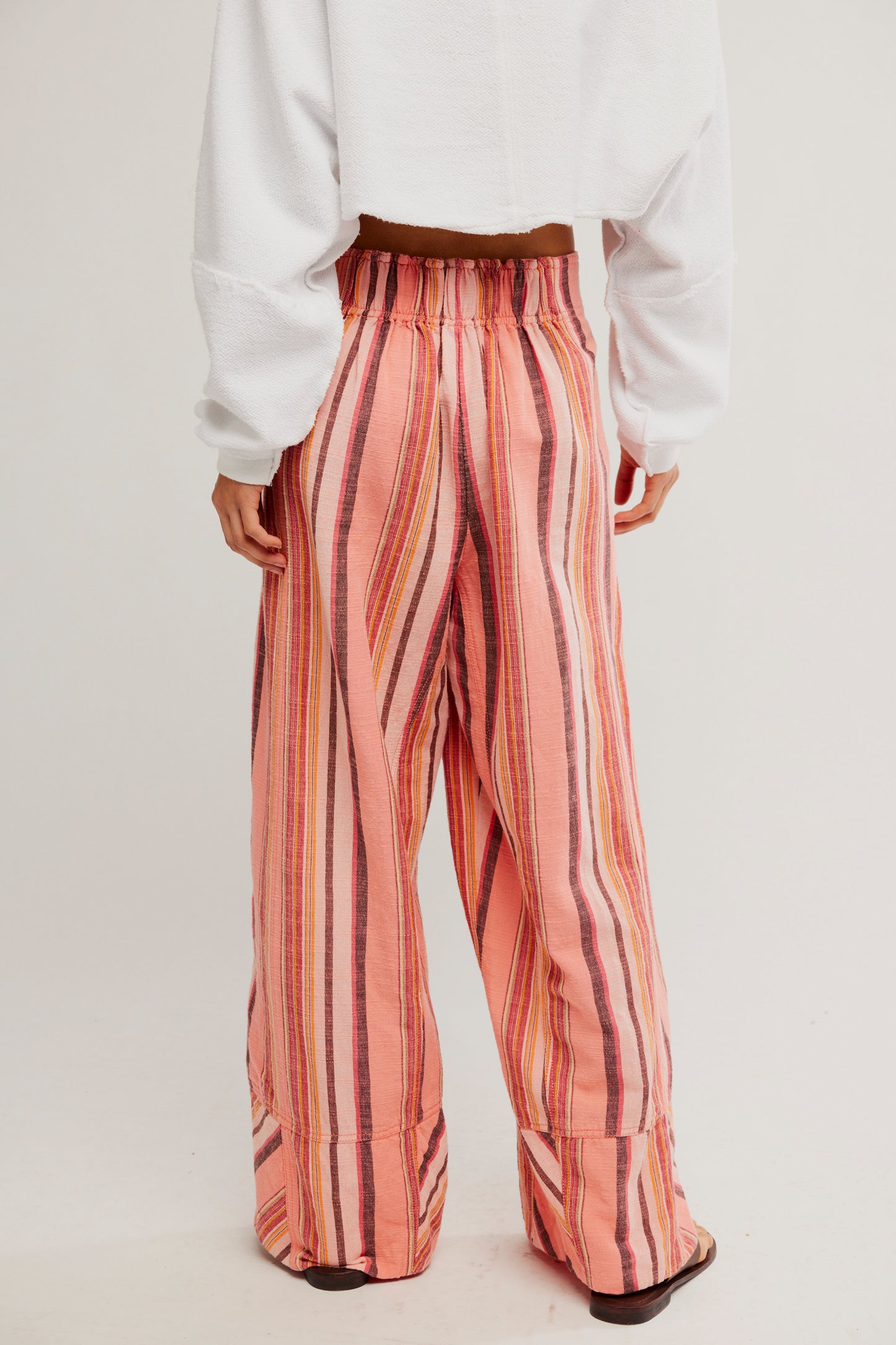 DAYS END LINEN STRIPED PULL ON PANTS