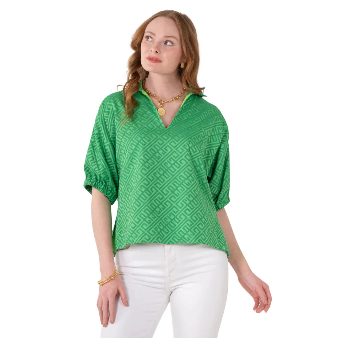 FAIRWAY GREEN POPPY TOP