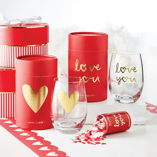 VALENTINE'S WINE GLASS