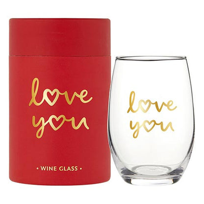VALENTINE'S WINE GLASS