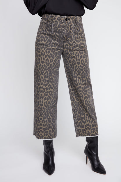 LEOPARD WOVEN PANT