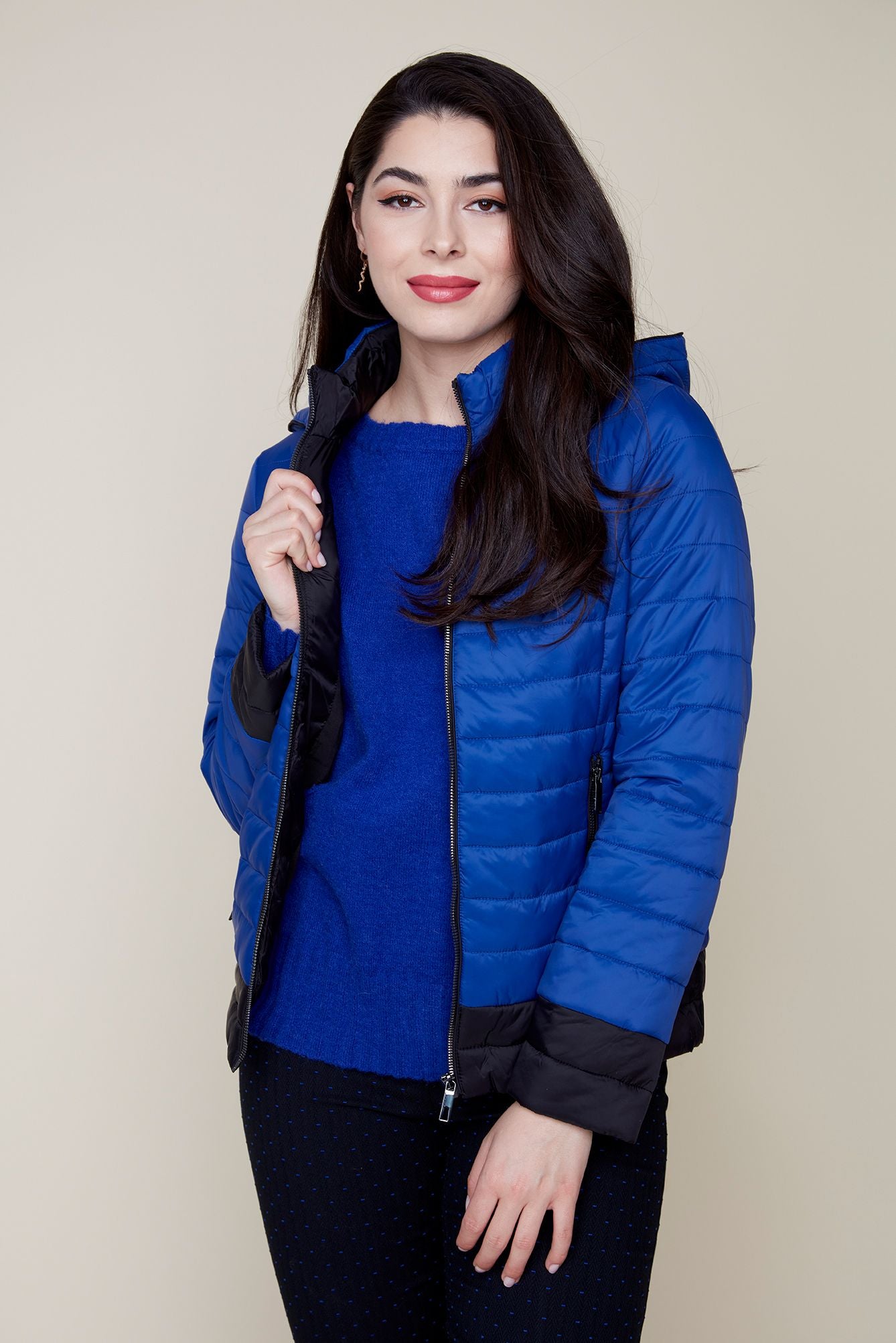 LAPIS BLUE PUFFER COAT