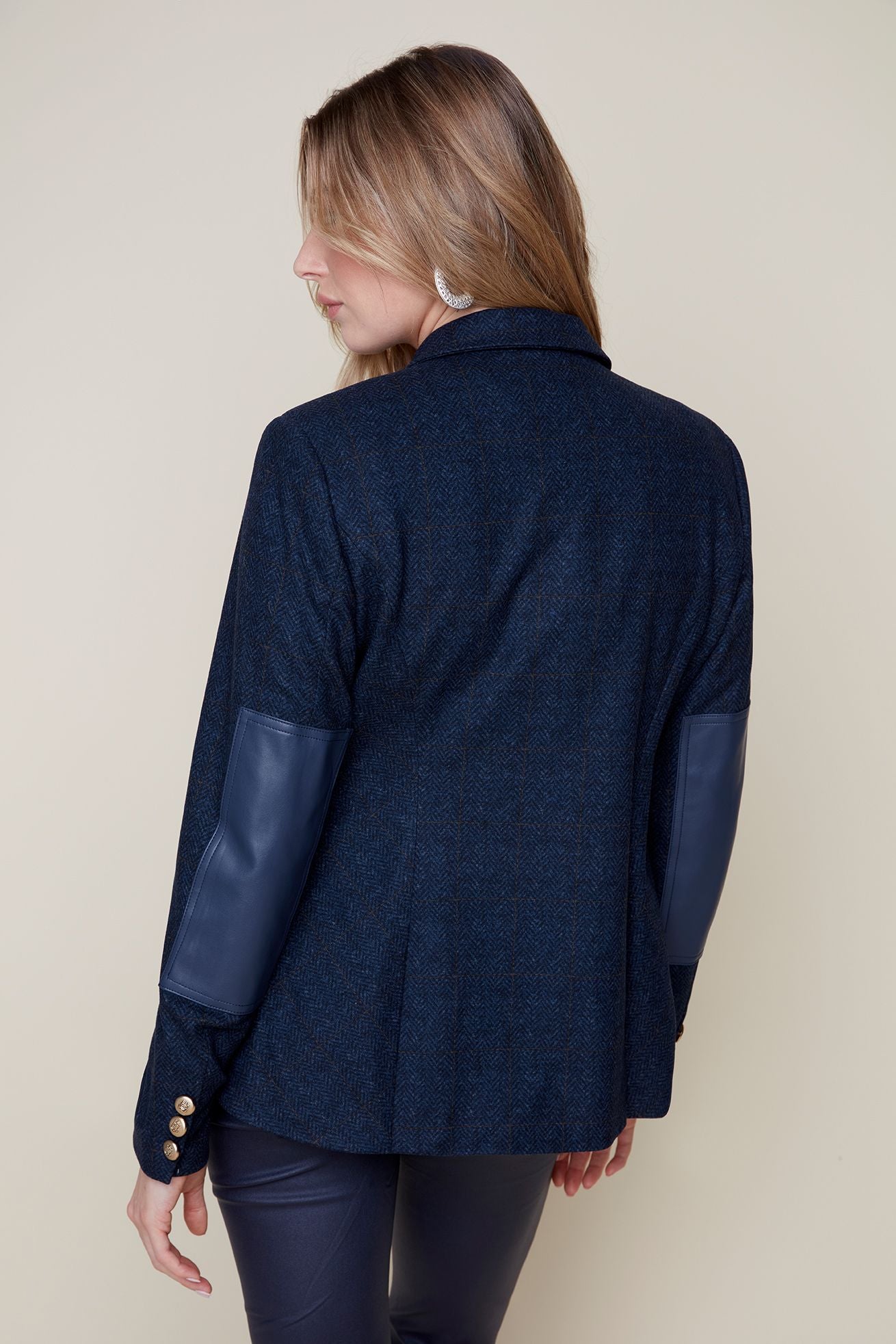 BRUSHED KNIT RIDING JACKET