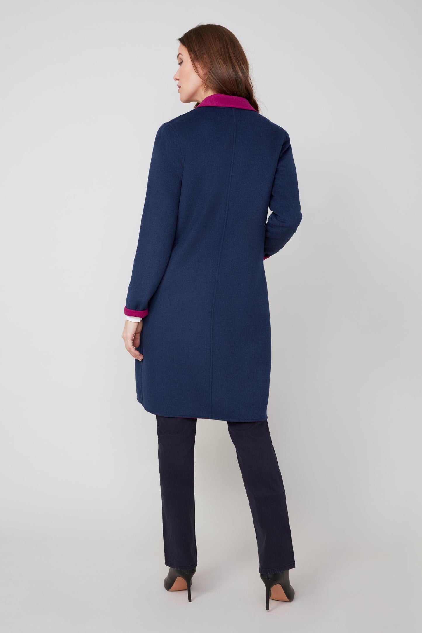 MULBERRY NAVY REVERSE COAT