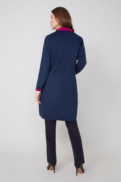 MULBERRY NAVY REVERSE COAT