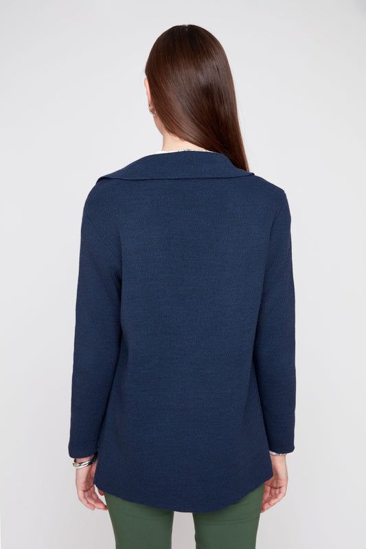 INDIGO KNIT JACKET