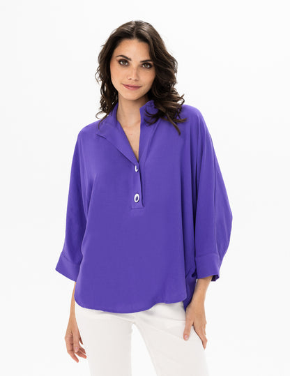 TWO BUTTON FLOW BLOUSE