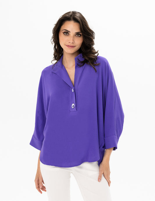 TWO BUTTON FLOW BLOUSE