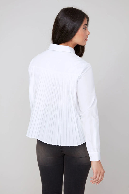 POPLIN REMOVABLE TIE TOP
