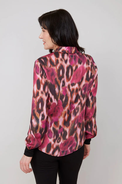 PINK LEO PRINTED TOP  R5201