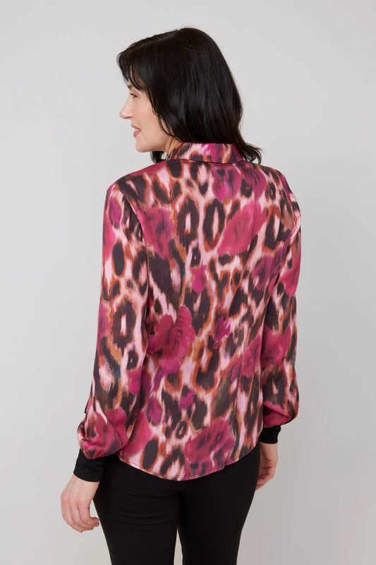 PINK LEO PRINTED TOP  R5201