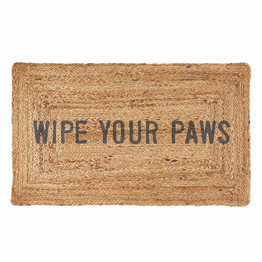 WIPE YOUR PAWS JUTE MAT