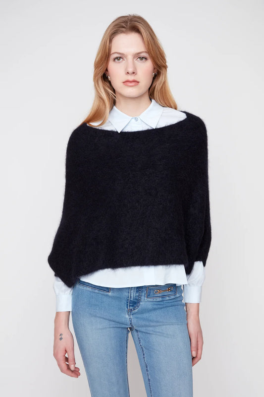 ALPACA KNIT CROPPED SHRUG