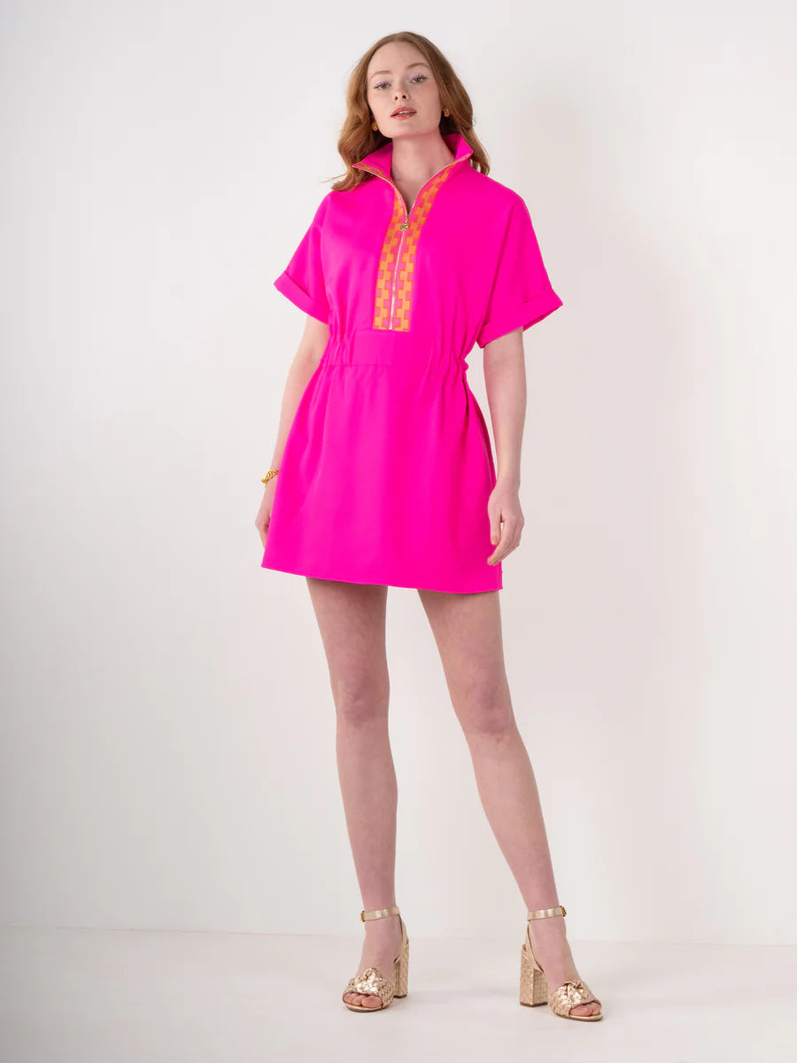 PULLOVER DRESS PINK GLO