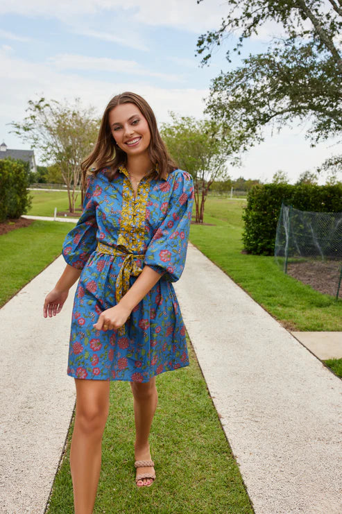 HALLE DUSKY BLOOM HERMOZA DRESS