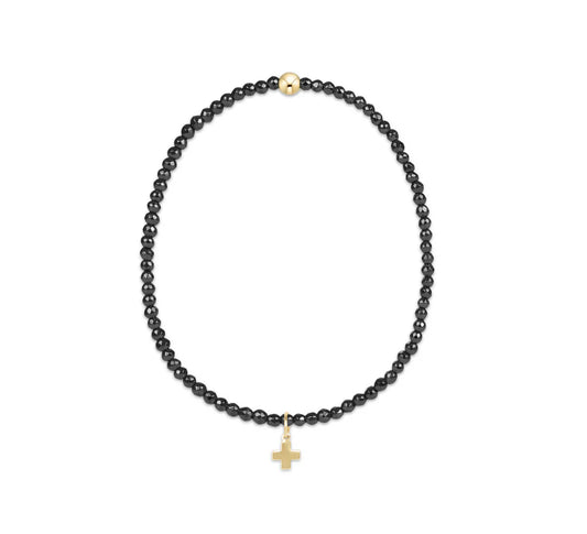 FACETED HEM 2MM CROSS EXTENDS
