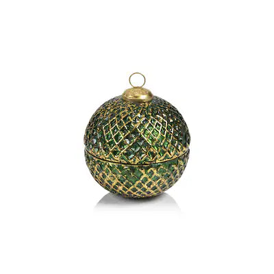 Beehive Ornament Scented Candle- Silver 3.5" Siberian Fir