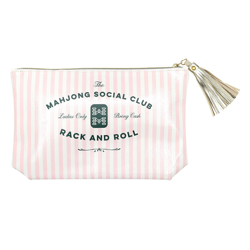 MAHJONG OIL CLOTH TILE BAG