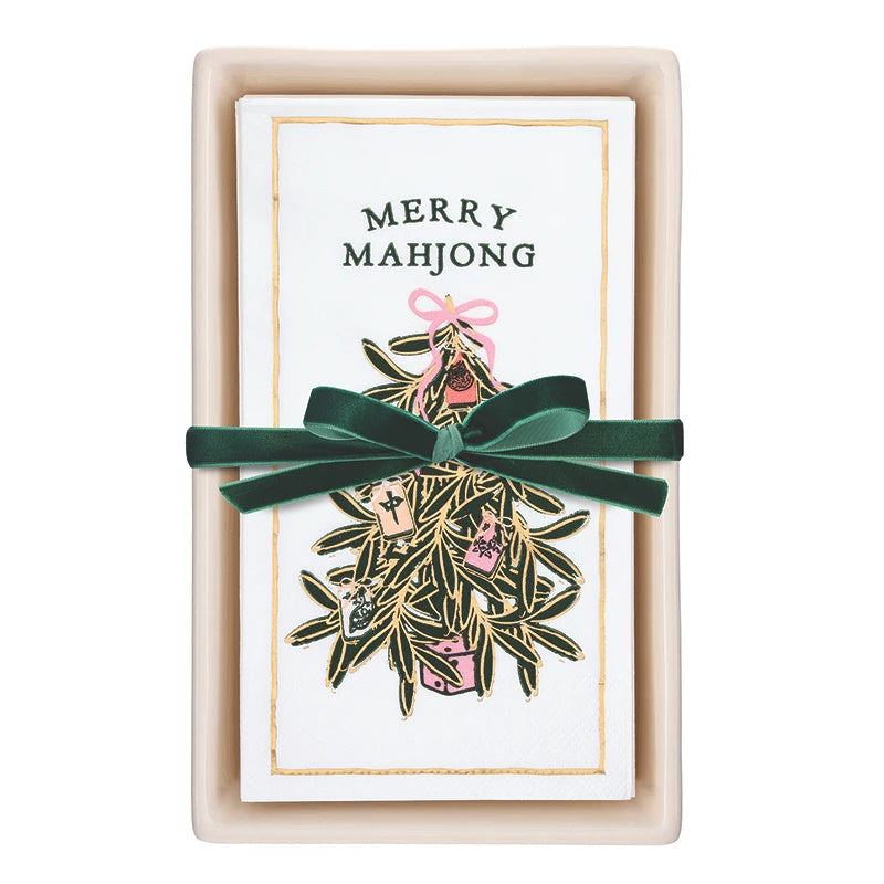 MERRY MAHJONG NAPKIN TRAY