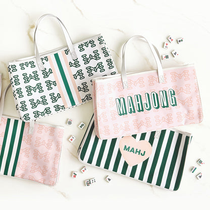 MAHJONG CANVAS TOTE