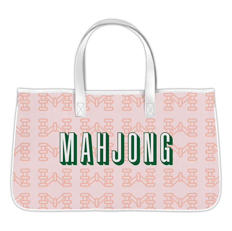 MAHJONG CANVAS TOTE