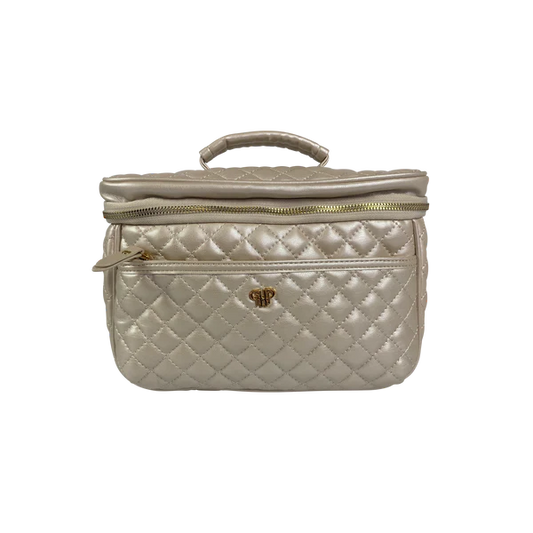 PEARL QUILTED TRAIN CASE TRAVEL
