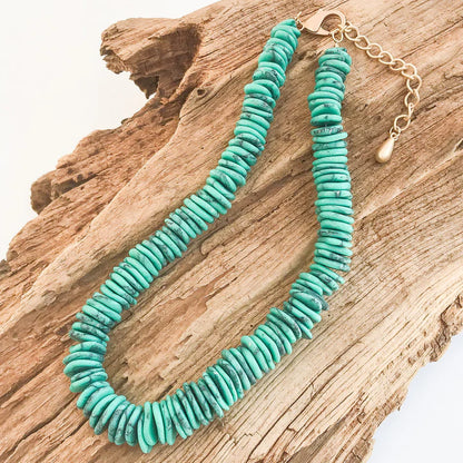 GEMSTONE HEISHI DISC NECKLACE