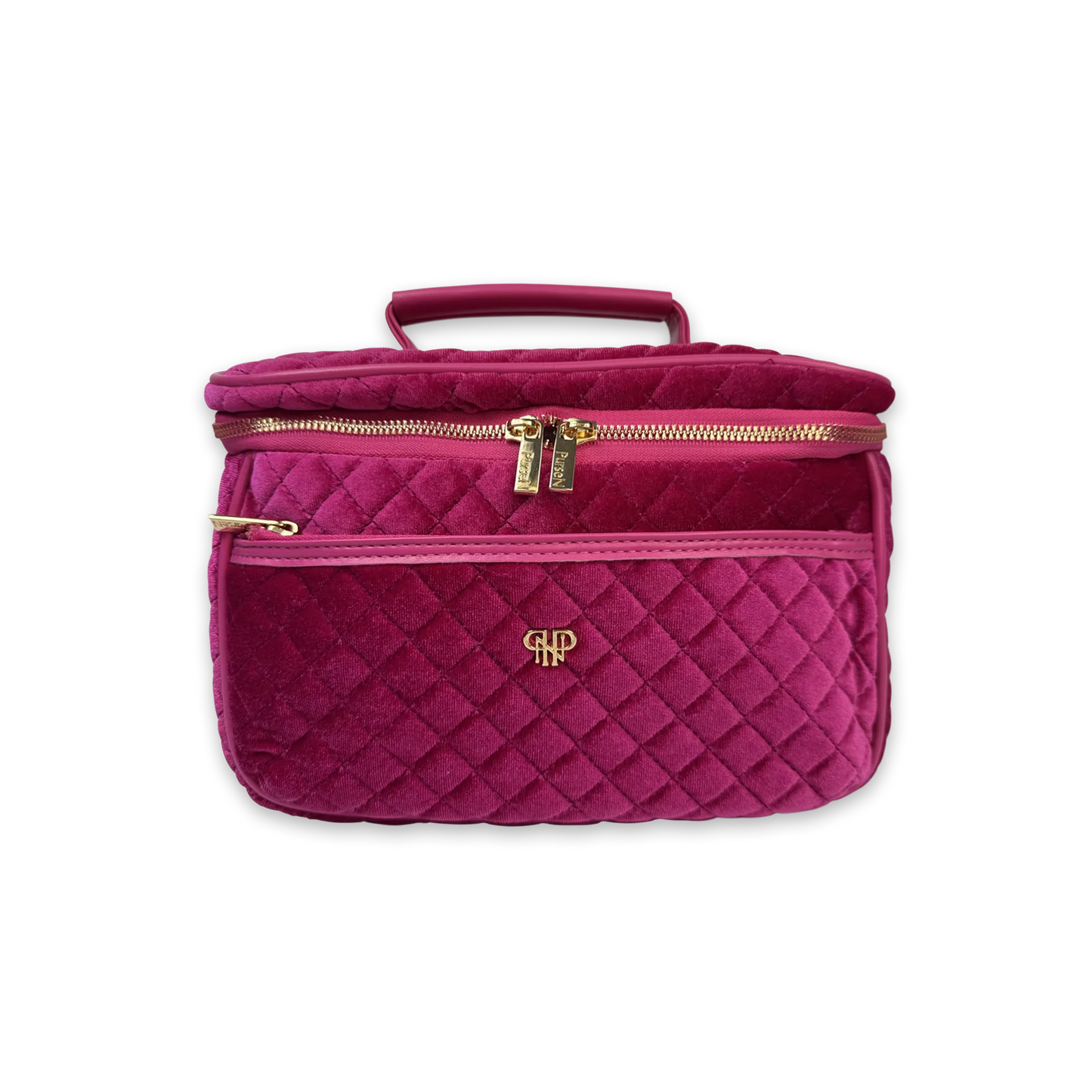 VELVET PURSEN PINK TRAIN CASE