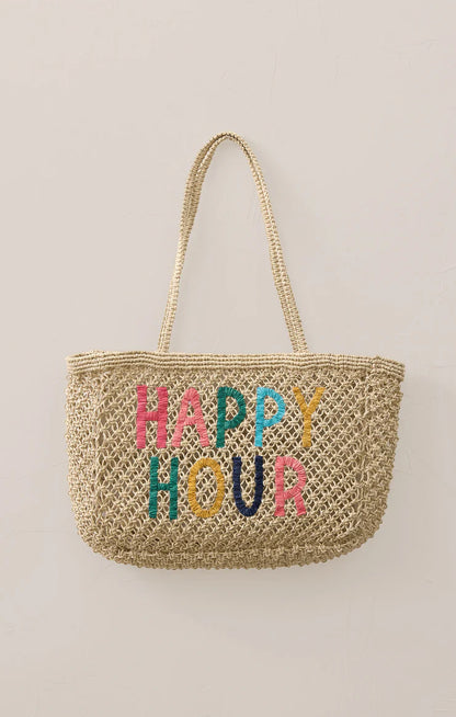 WOVEN JUTE TOTE BAG