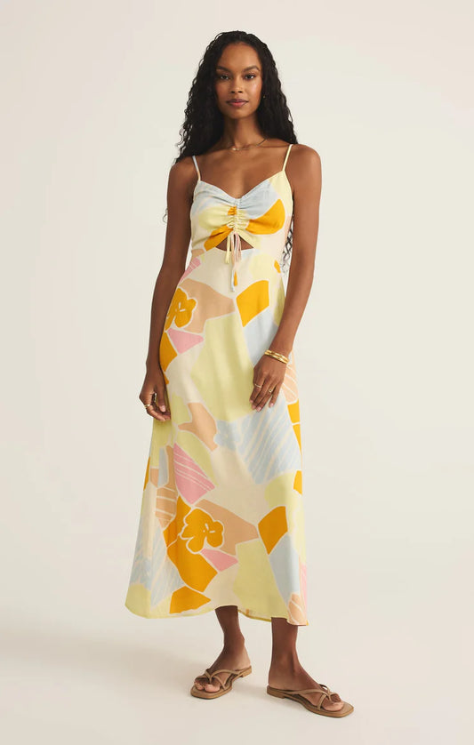 AURA RIVERA MIDI DRESS