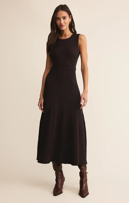 ELBA MIDI RIBBED SWEATER DRESS