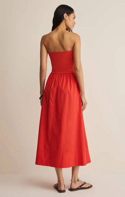 SUNSOUGHT STRAPLESS DRESS