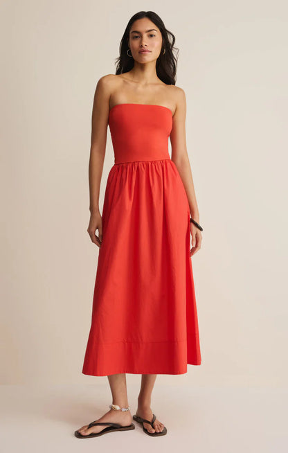 SUNSOUGHT STRAPLESS DRESS