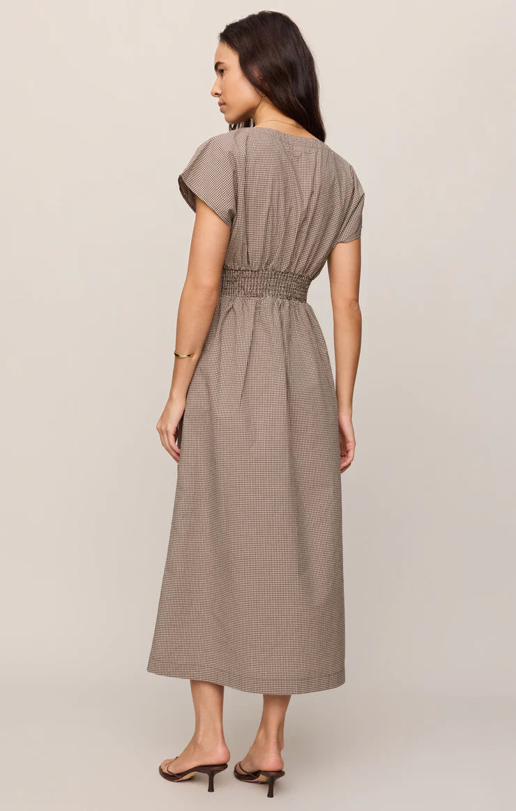 SANNA GINGHAM MAXI DRESS