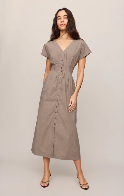 SANNA GINGHAM MAXI DRESS