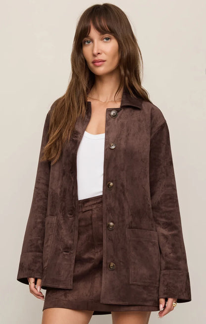 DECKER SUEDE CHORE COAT