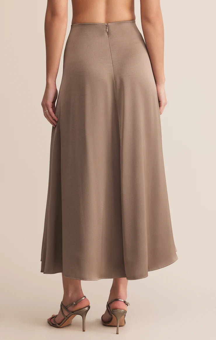 NORTHPOINTE SATIN MIDI SKIRT
