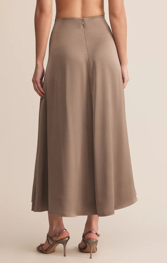 NORTHPOINTE SATIN MIDI SKIRT