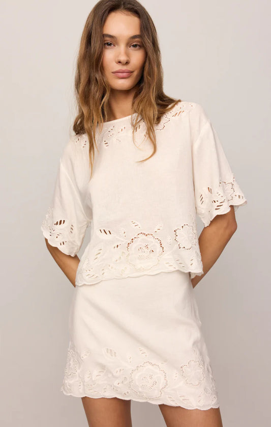 DAYA LINEN MINI SKIRT