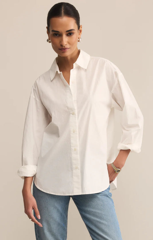 ELEVATED POPLIN TOP