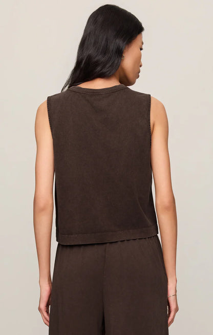 CHOCOLATE SLONE MUSCLE TANK