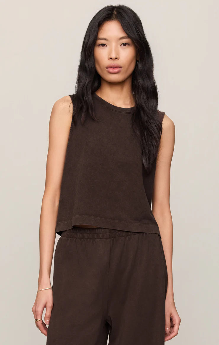 CHOCOLATE SLONE MUSCLE TANK