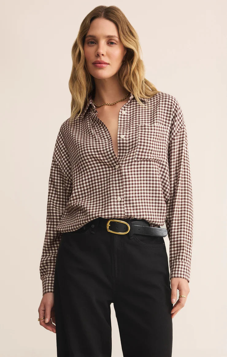 RIVER PLAID TOP