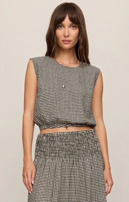 GINGHAM MERIT TOP