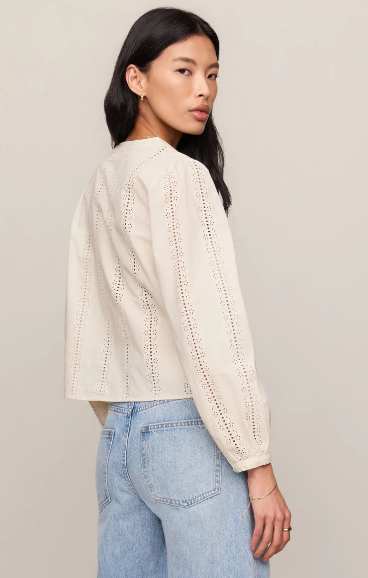 LOUELLA BUTTON UP TOP