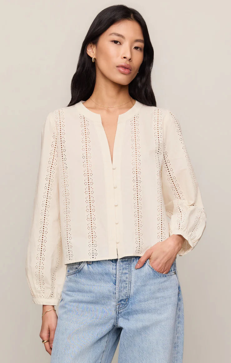 LOUELLA BUTTON UP TOP