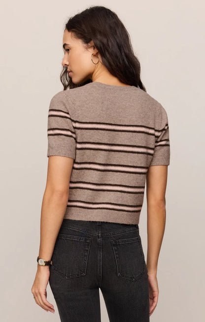 OATMEAL GATEWOOD STRIPE SWEATER
