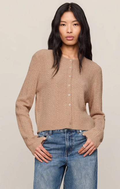 MACAROON MEDINA POINTELLE CARDIGAN